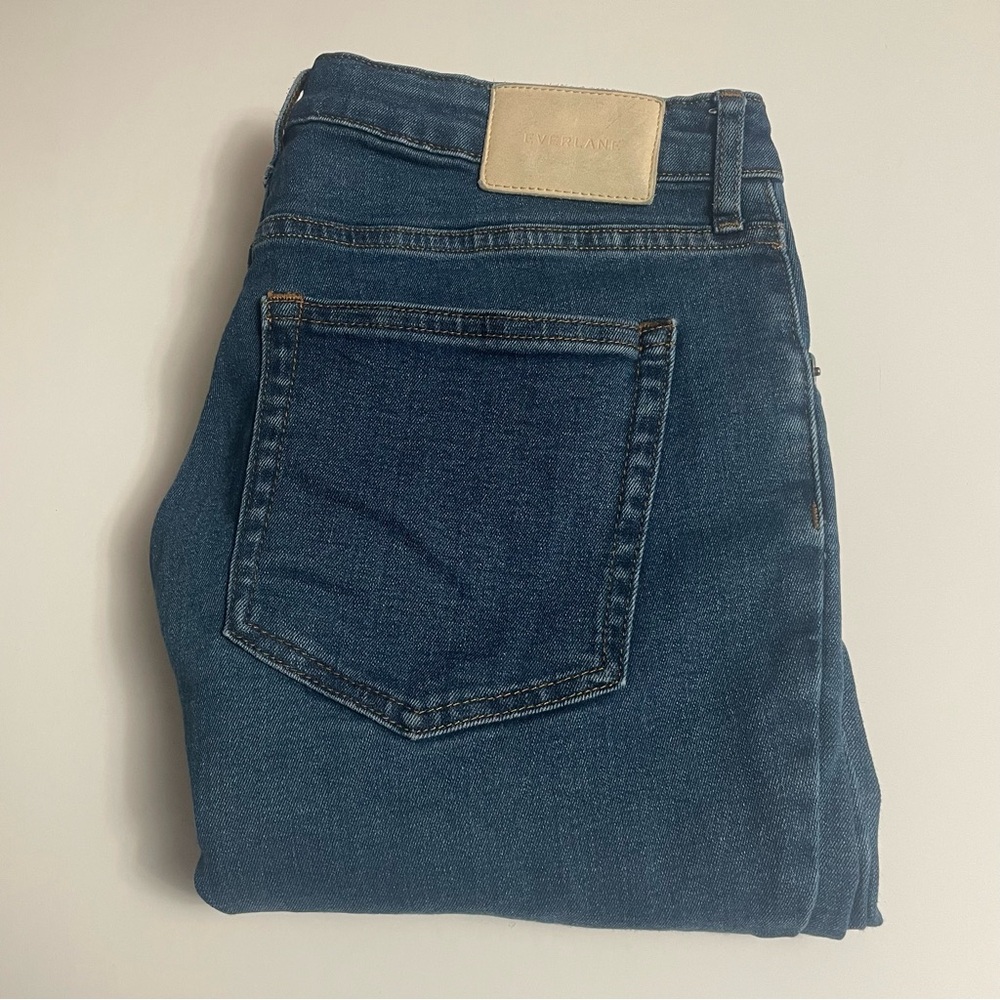 Everlane The Curvy High-Rise Skinny Jean 31 Crop Blue